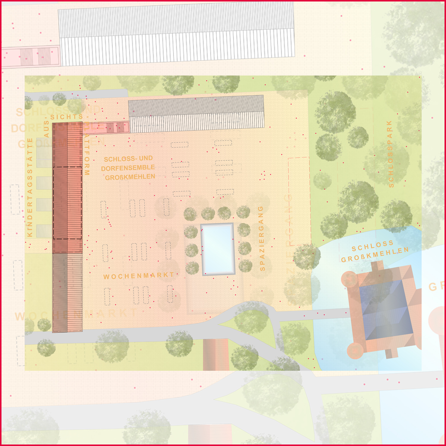 Neubau eines Kindergartens im denkmalgeschütztem Schlossensemble - Wettbewerb