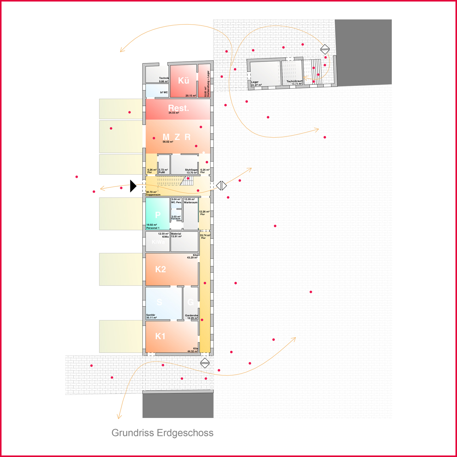 Neubau eines Kindergartens im denkmalgeschütztem Schlossensemble - Wettbewerb